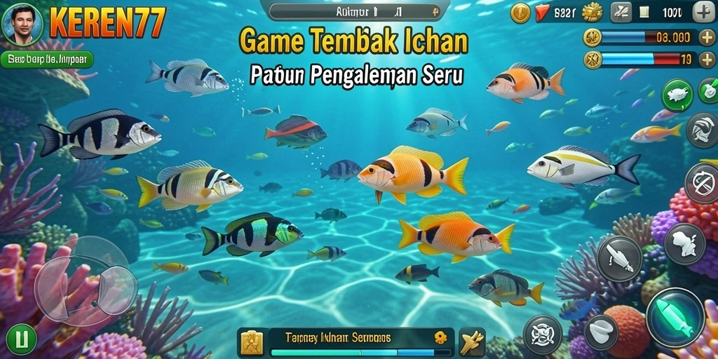 Tangkapan layar KEREN77 menampilkan aksi seru berburu ikan.