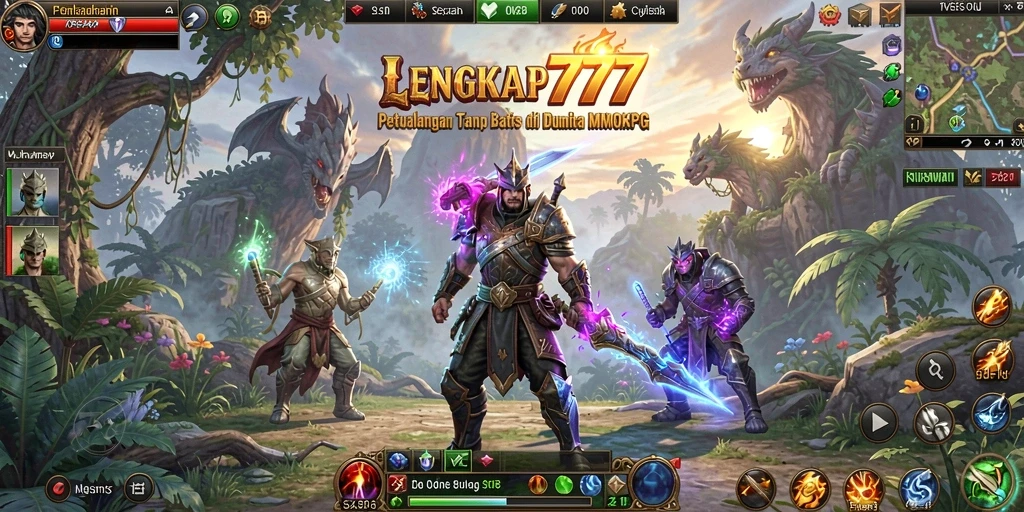 Screenshot gameplay LENGKAP777 menampilkan aksi pertarungan yang mendebarkan.