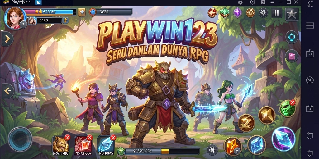 Tampilan seru gameplay RPG di PLAYWIN123 dengan grafis menawan.