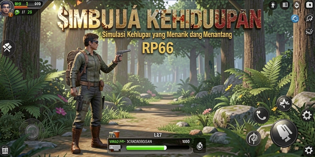 Screenshot dari gameplay RP66 menampilkan interaksi sosial yang menarik.