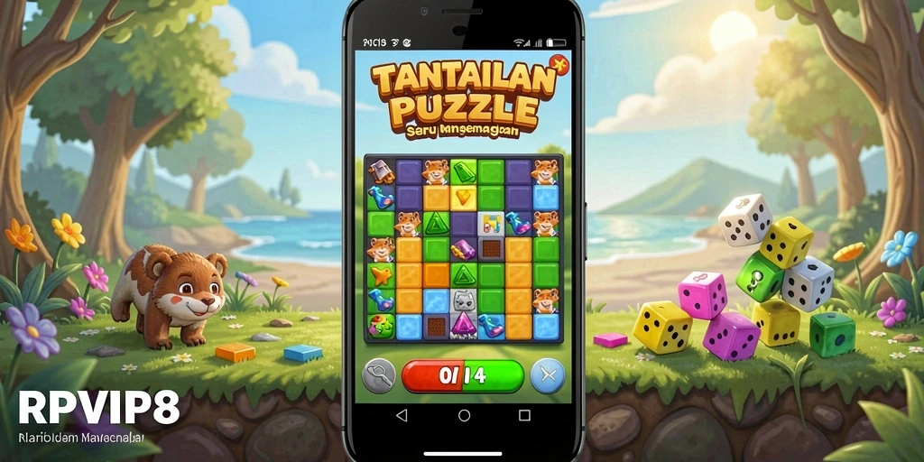 Screenshot RPVIP8 menampilkan gameplay seru dari game Puzzle yang menantang.